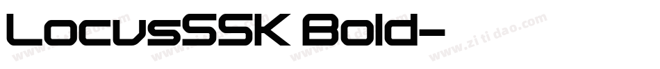 LocusSSK Bold字体转换